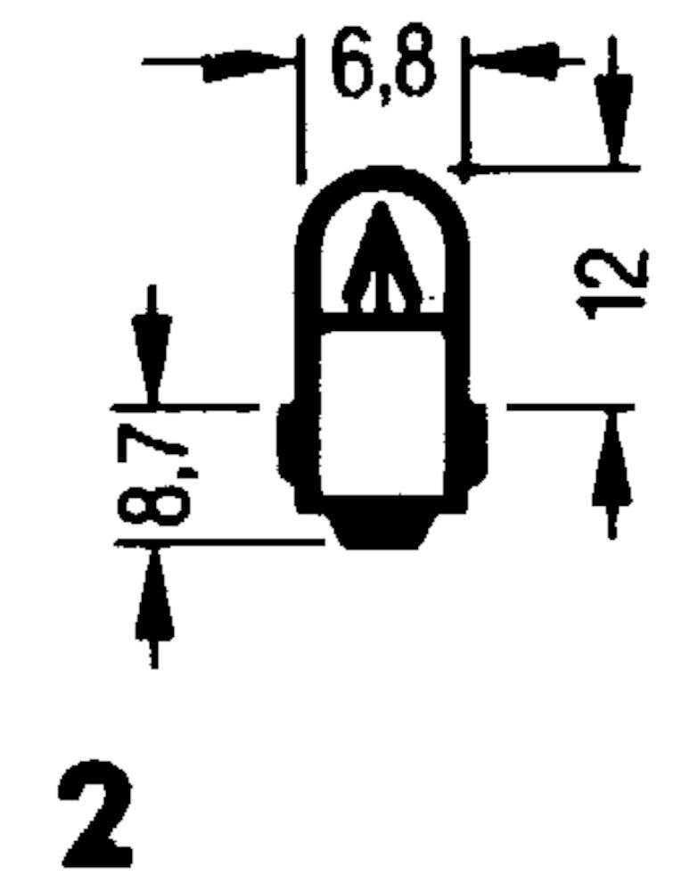 Glödlampa 12V BA7s