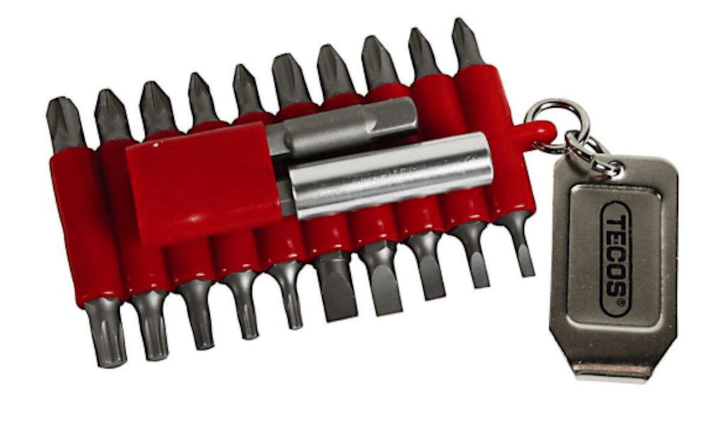Bitssats 1/4" med bältesclips 22 delar