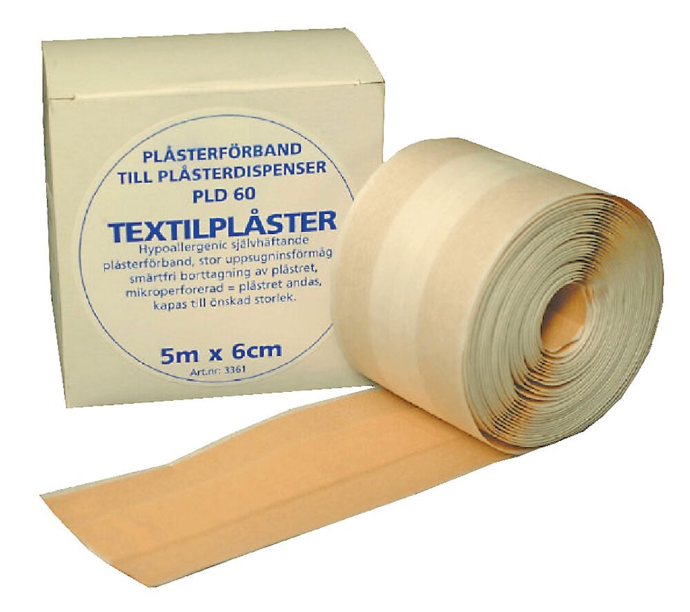 Plåster Hudförgat Textil