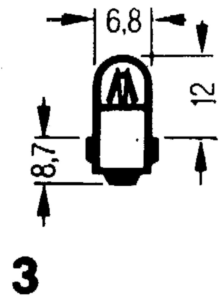Glödlampa 24 V sockel BA7s