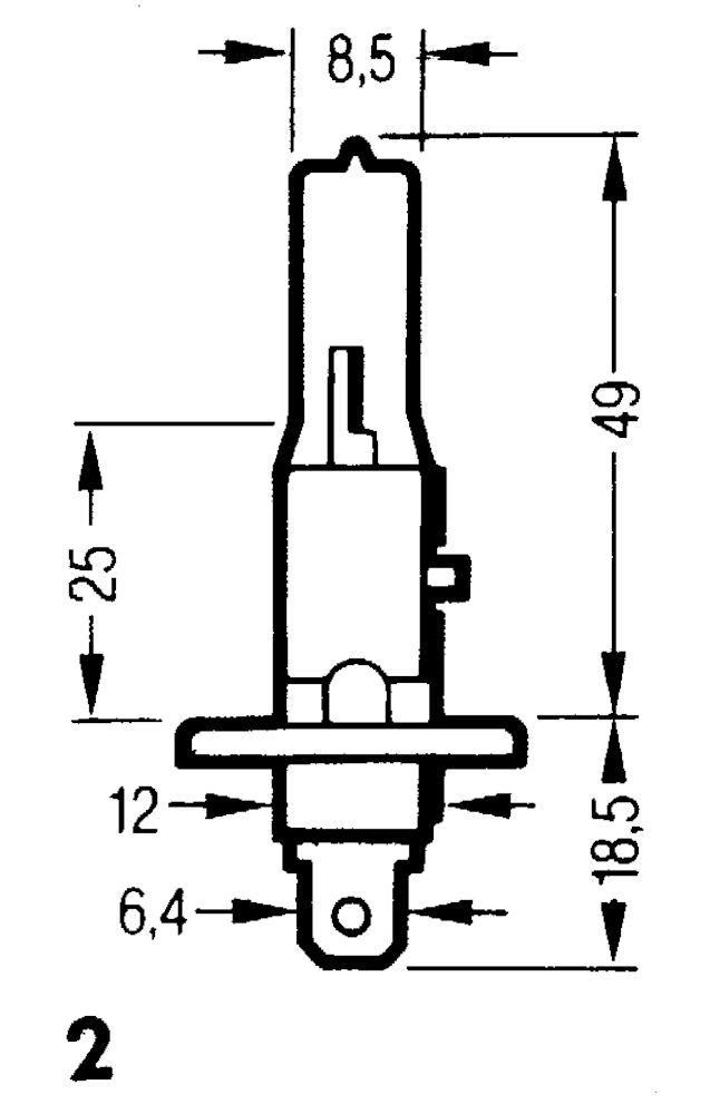 Halogenlampa 24 V H1