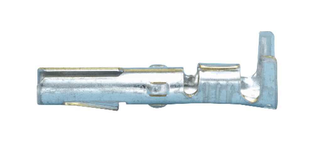 Rundstifthylsa, oisolerad Ø2,1, kabel 1-2,5 mm²