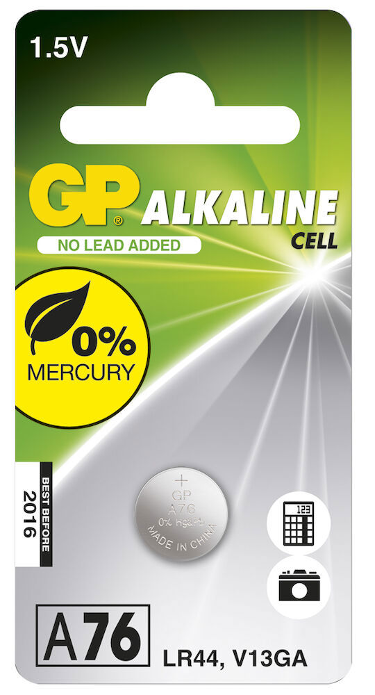 Knappcell Alkaliskt LR44-1,5V