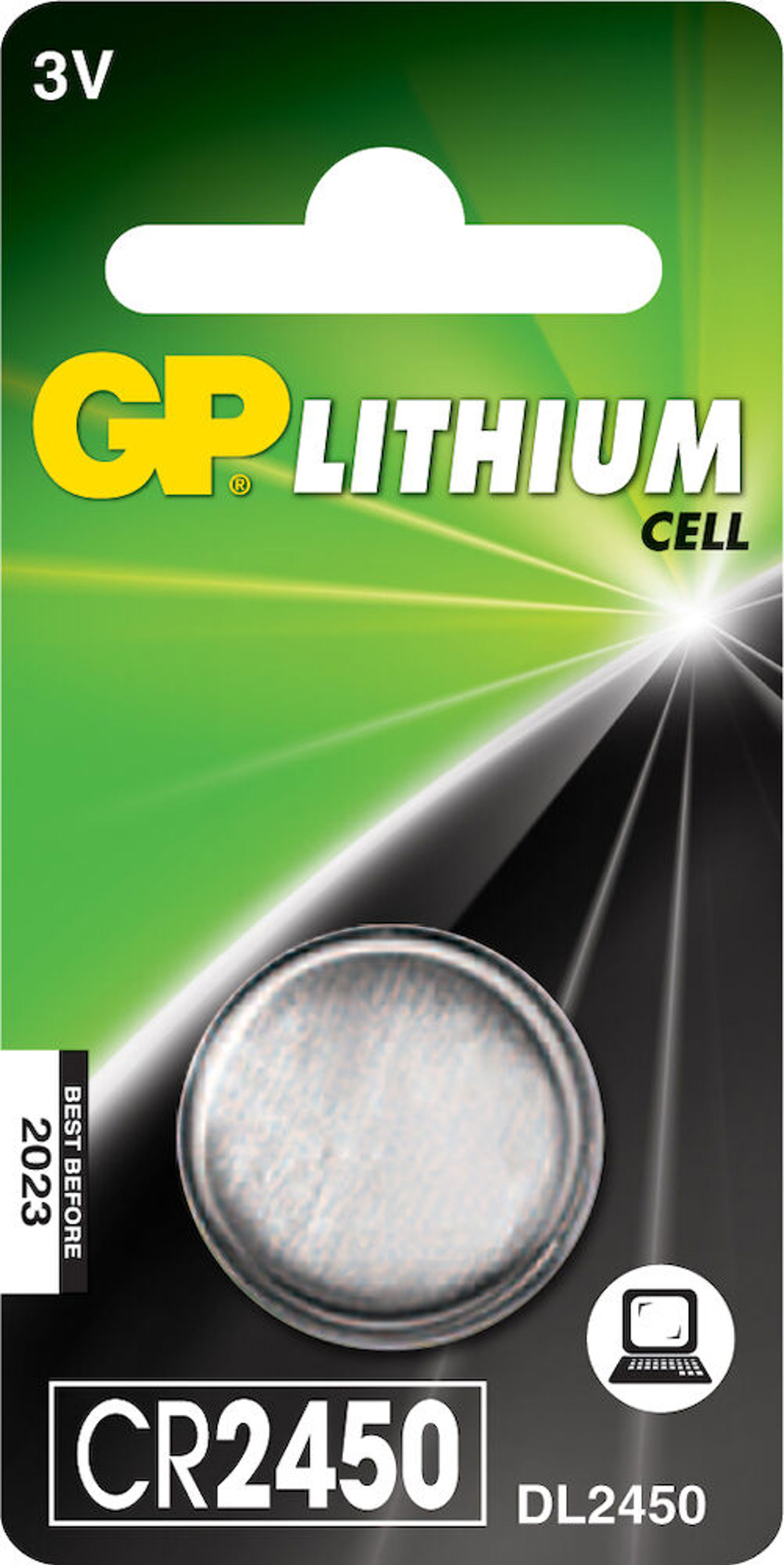 Knappcell Lithium CR2450-3V