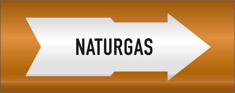 Rörmärkning Naturgas