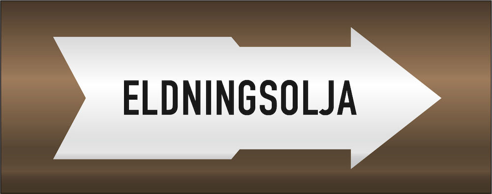 Rörmärkning Eldningsolja