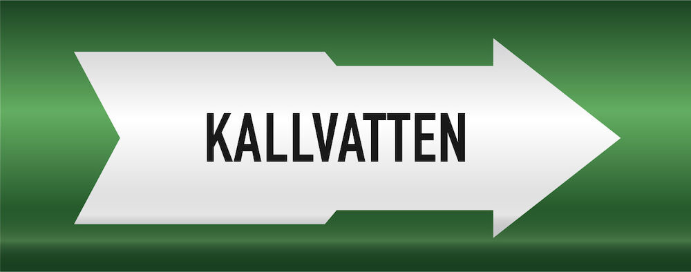 Rörmärkning Kallvatten