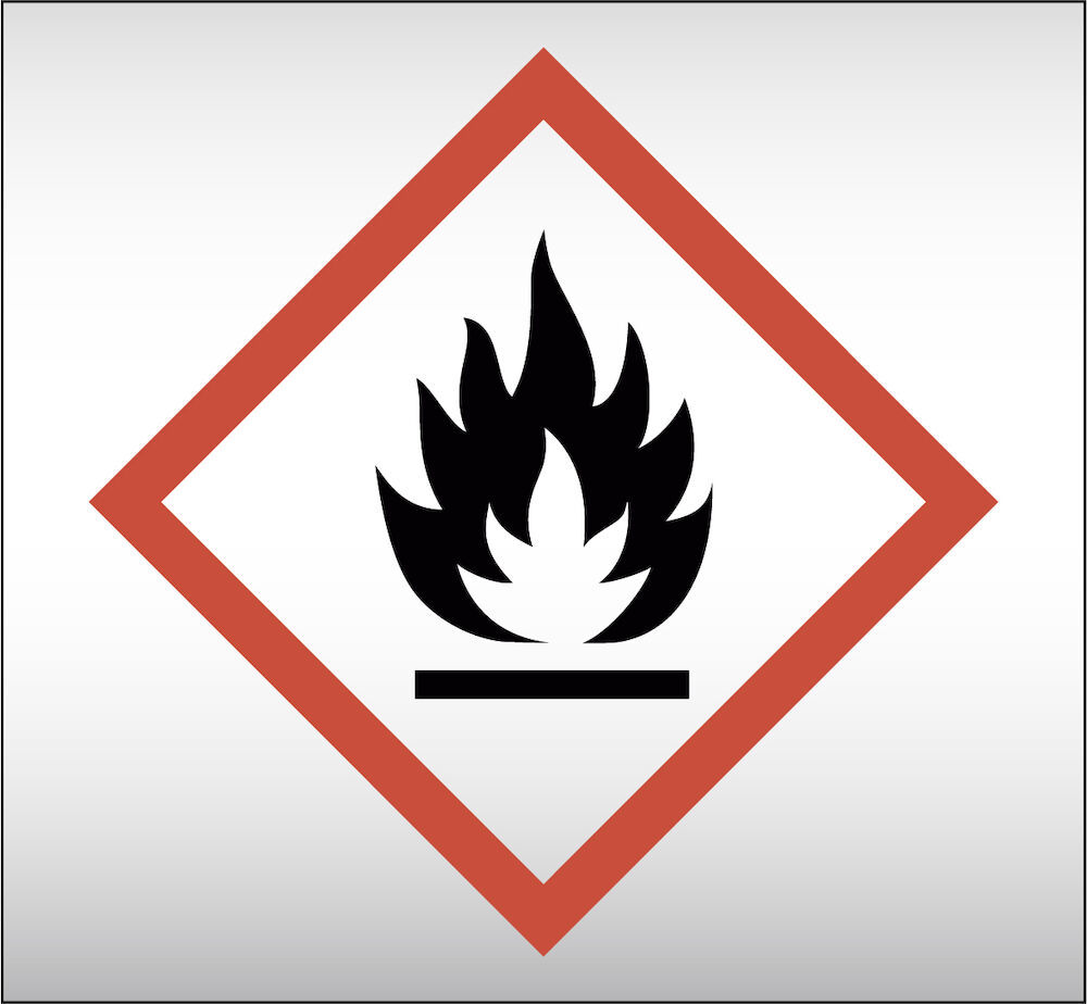 Rörmärkning Piktogram Brandfarligt