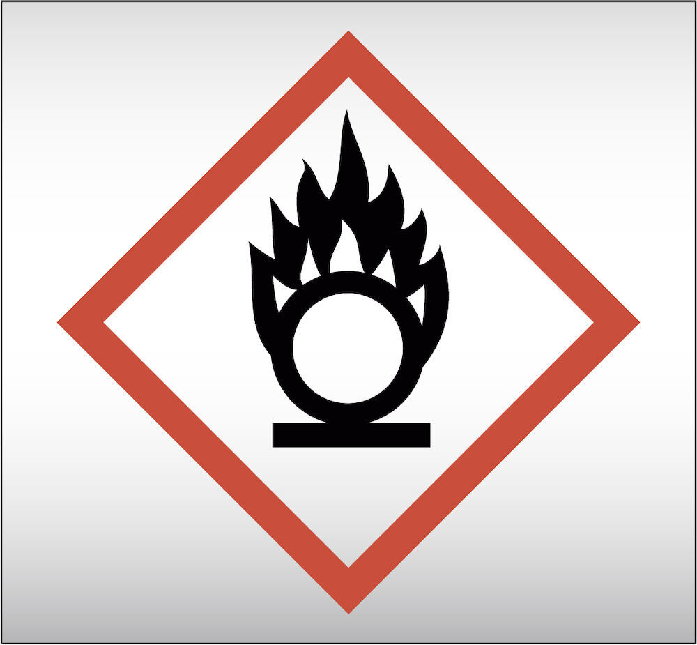 Rörmärkning Piktogram Oxiderande