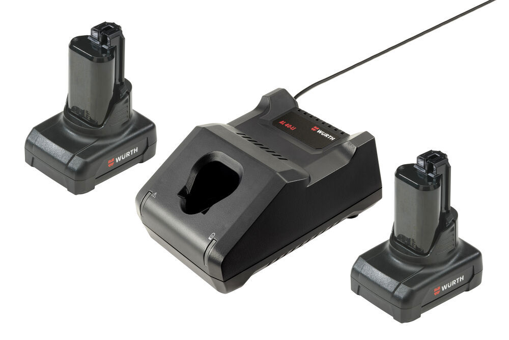 Batteripack, 12V 2x4Ah + laddare