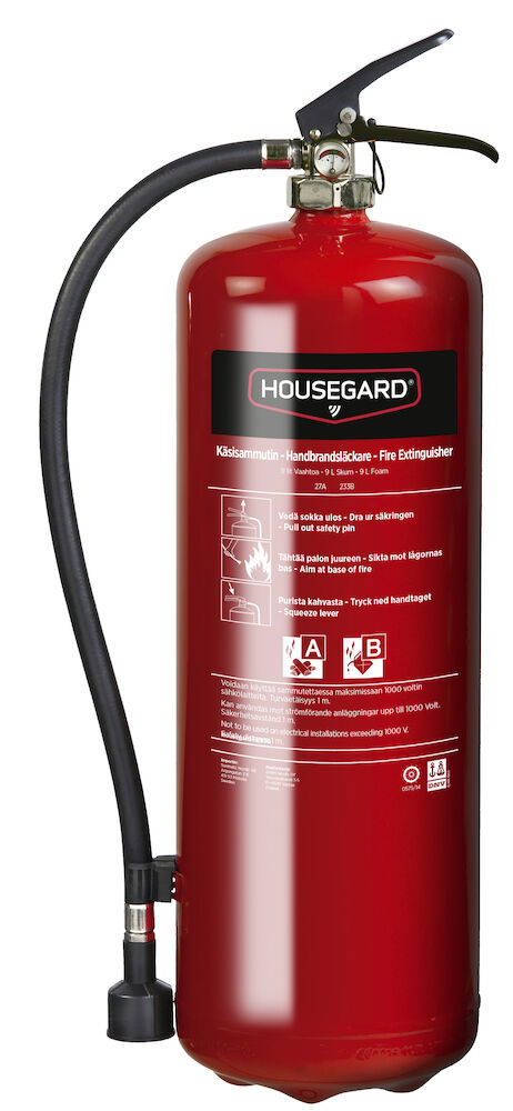 Brandsläckare 9 l Skum