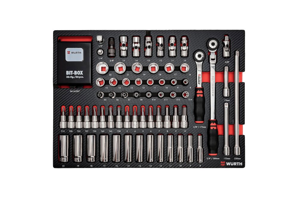 Insats hylsnycklar set - 102 delar