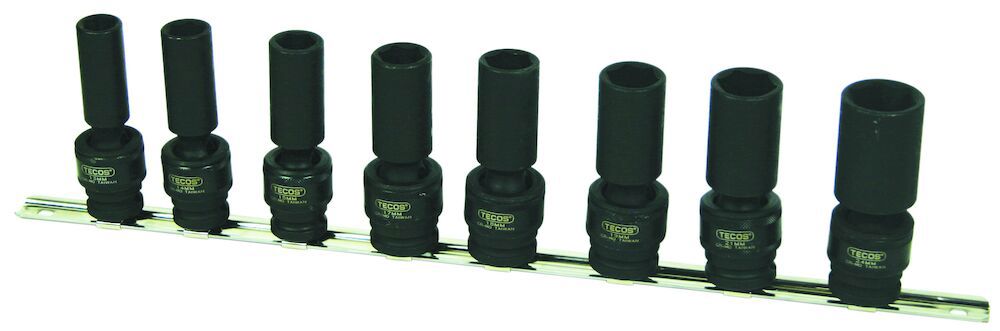 Krafthylsor 1/2" ledat 8 delar