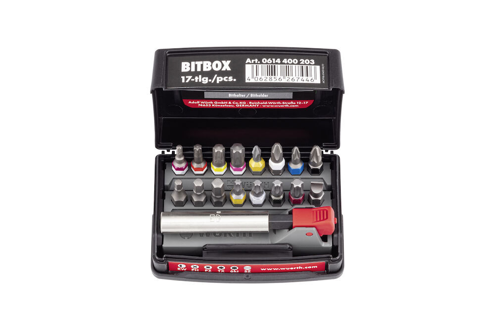 Bitssats mix 17 delar 1/4" RW