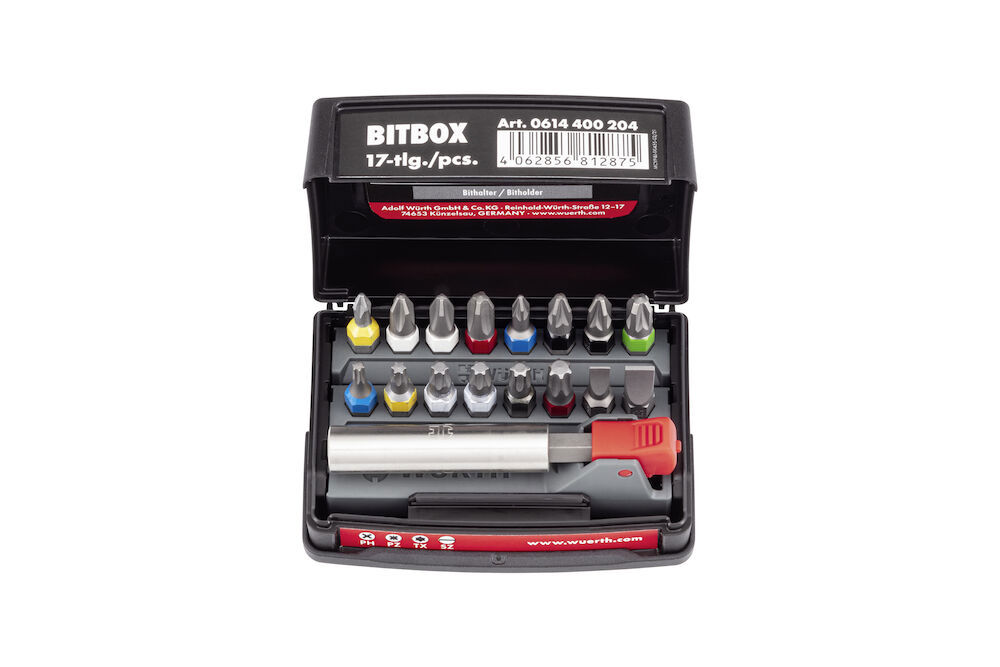 Bitssats mix 17 delar 1/4"