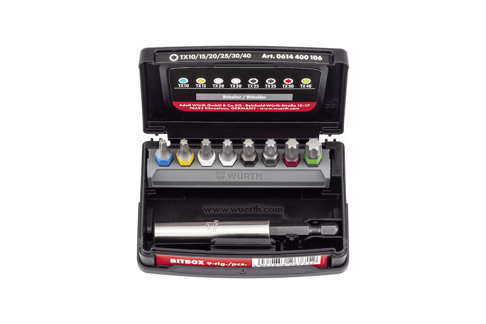 Bitssats TX 9 delar 1/4"