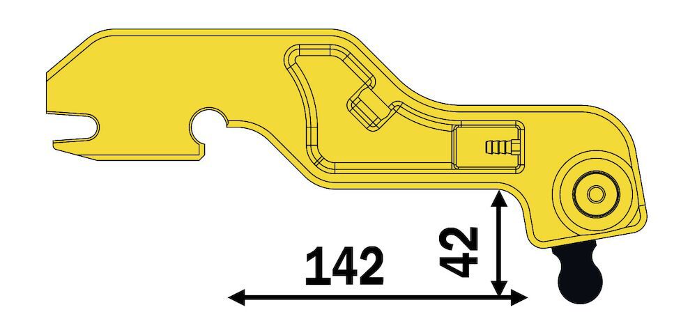 CA5 Arm 42mm + elektrod Inverspotter 14000