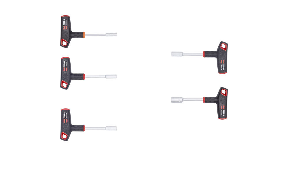 Hylsmejsel T-handtag set 5 del