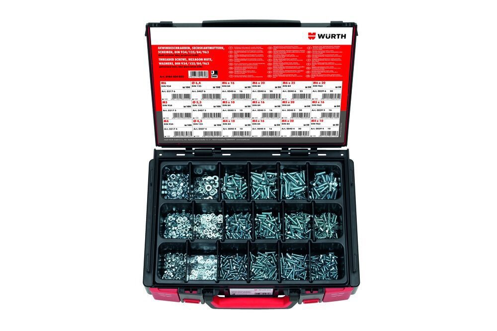 Sortiment fästmaterial