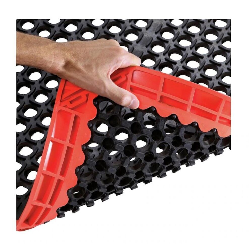 Arbetsplatsmatta Nitrilgummi perforerad