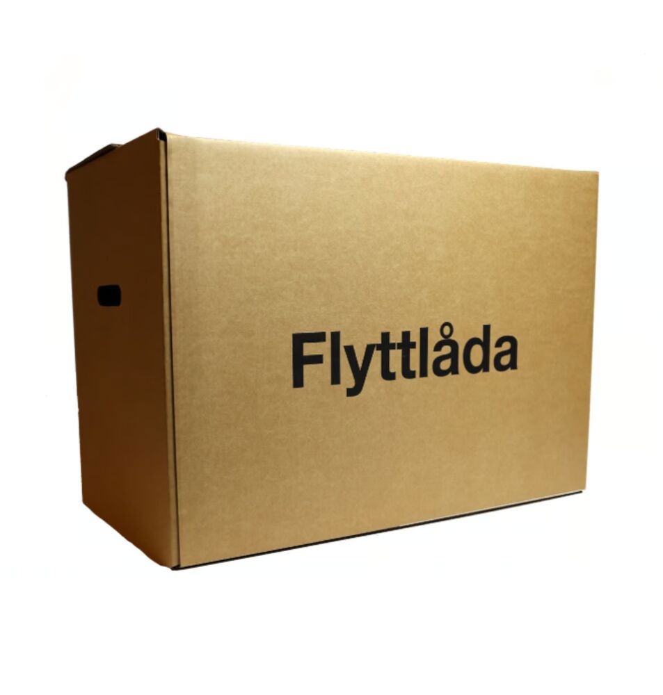 Flyttlåda Enkelwell Brun