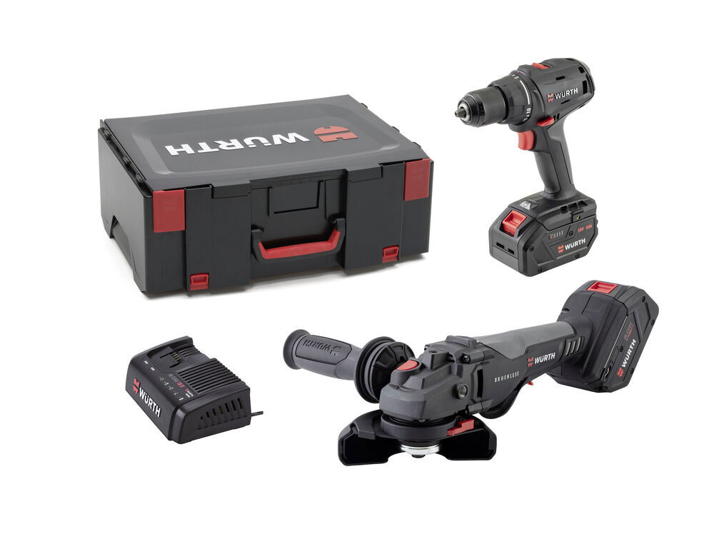 M-Cube Kombokit borrskruvdragare/vinkelslip 18V