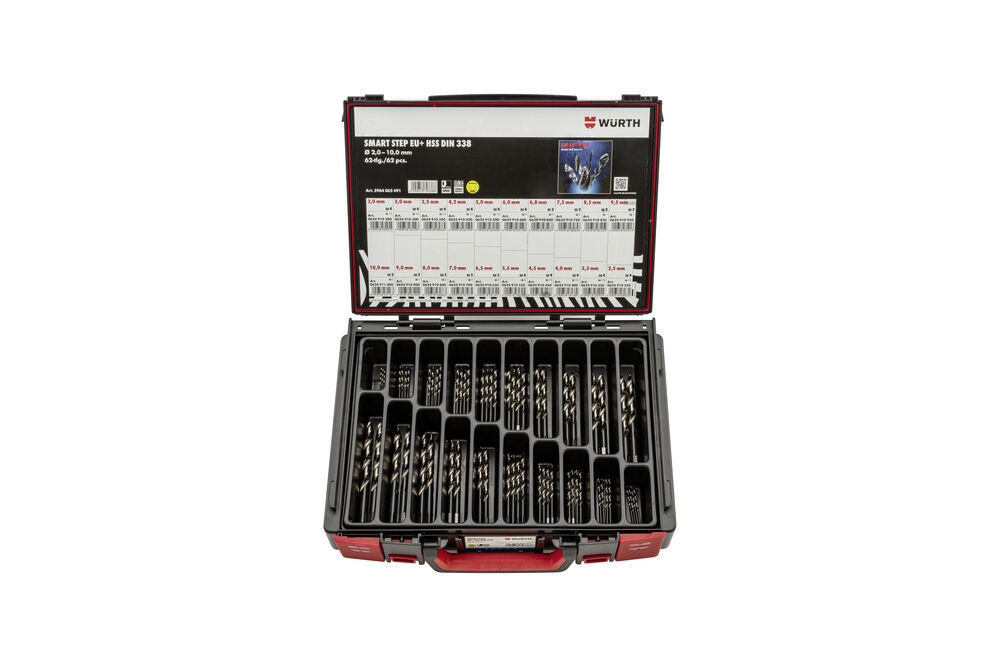 Borrsortiment Smart Step 62 delar