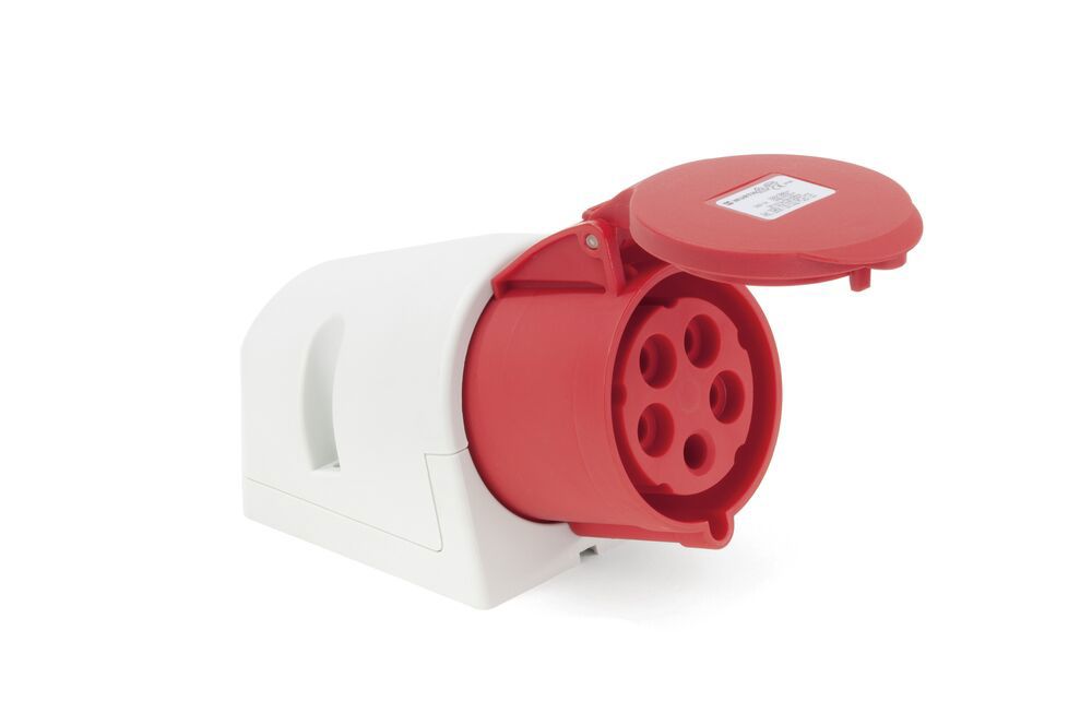 CEE-vägguttag 250/400 V, 6 H