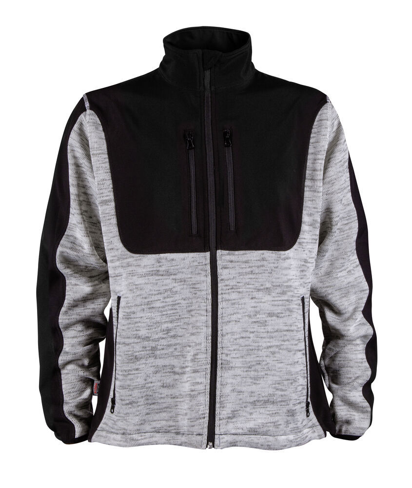 Stickad jacka modyf arvada grå