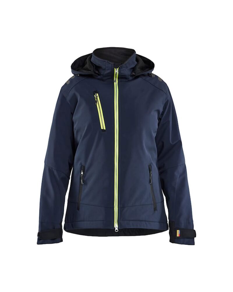 Lättfodrad vinterjacka softshell dam 4751