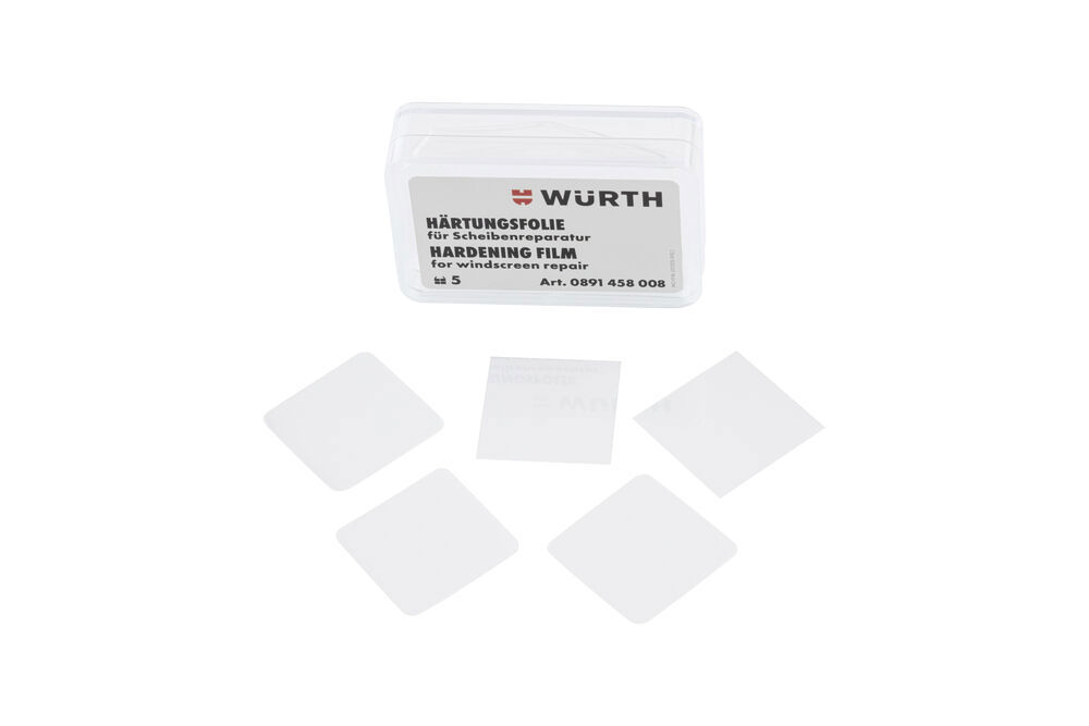 Härdningsfilm till stenskottsreparation