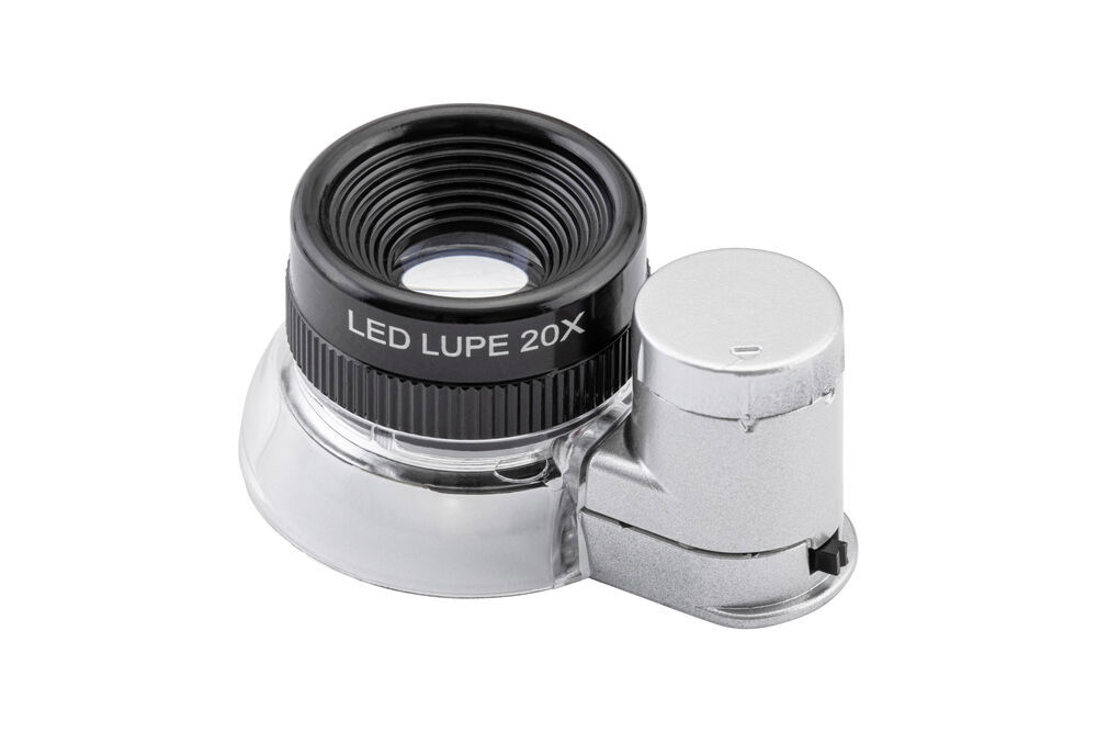 LED-förstorningsglas, stenskott