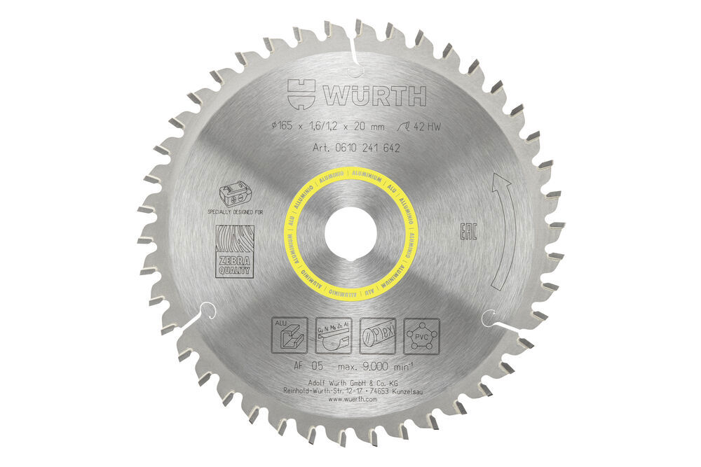 Cireklsågklinga Aluminium 165 MM