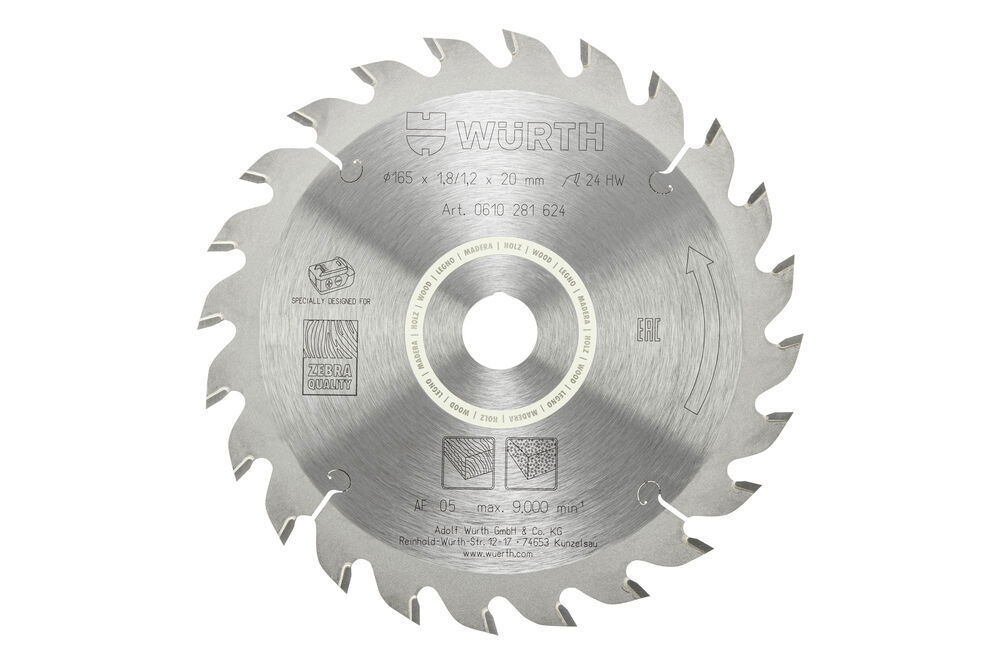 Cireklsågklinga Trä 165 MM