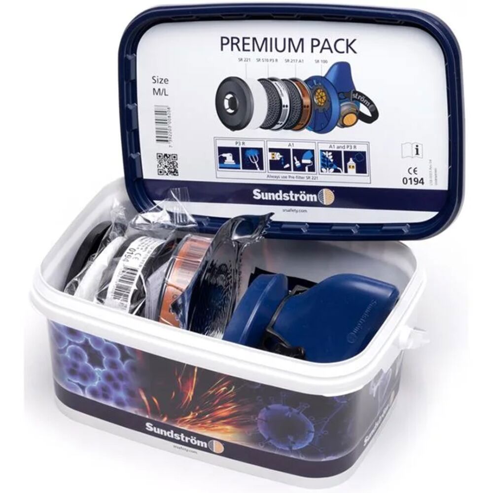 Halvmask Sundström SR 100 Premium Pack